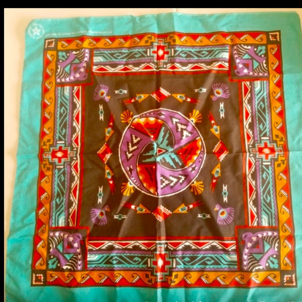 Vintage Wamcraft bandana southwestern print